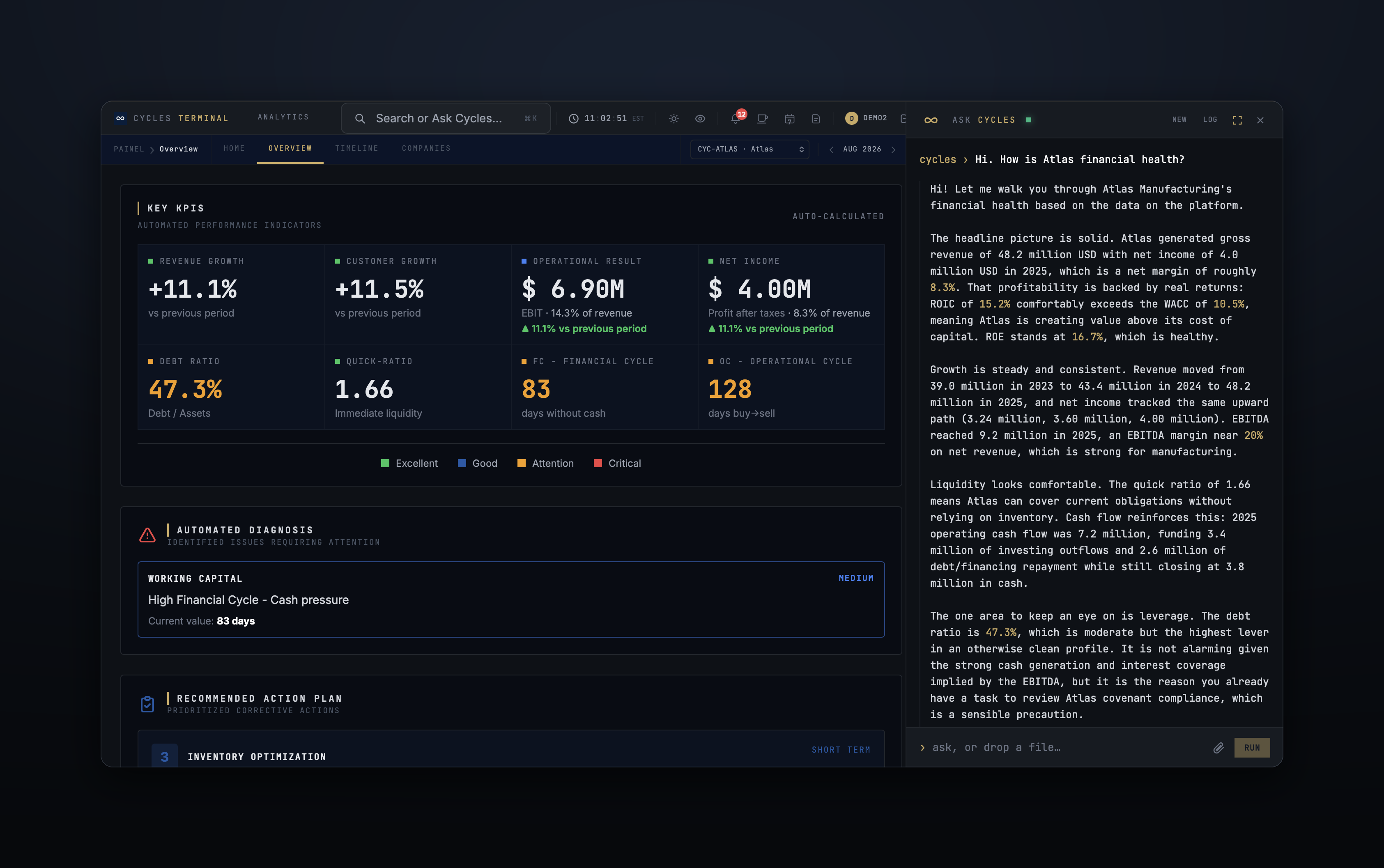 Cycles Terminal — LBO builder